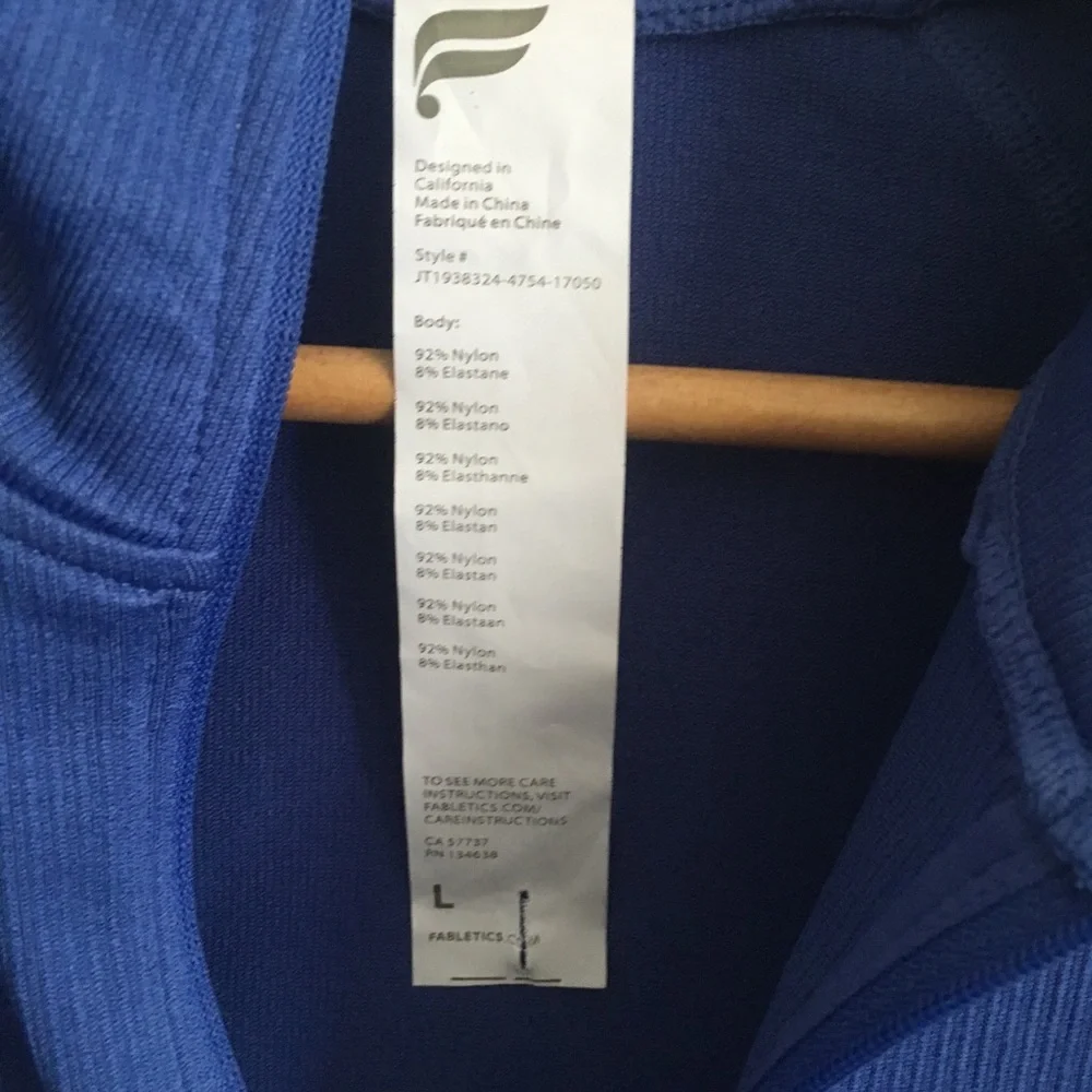 Fabletics Blue Women's Jacket - Picture 4 of 7